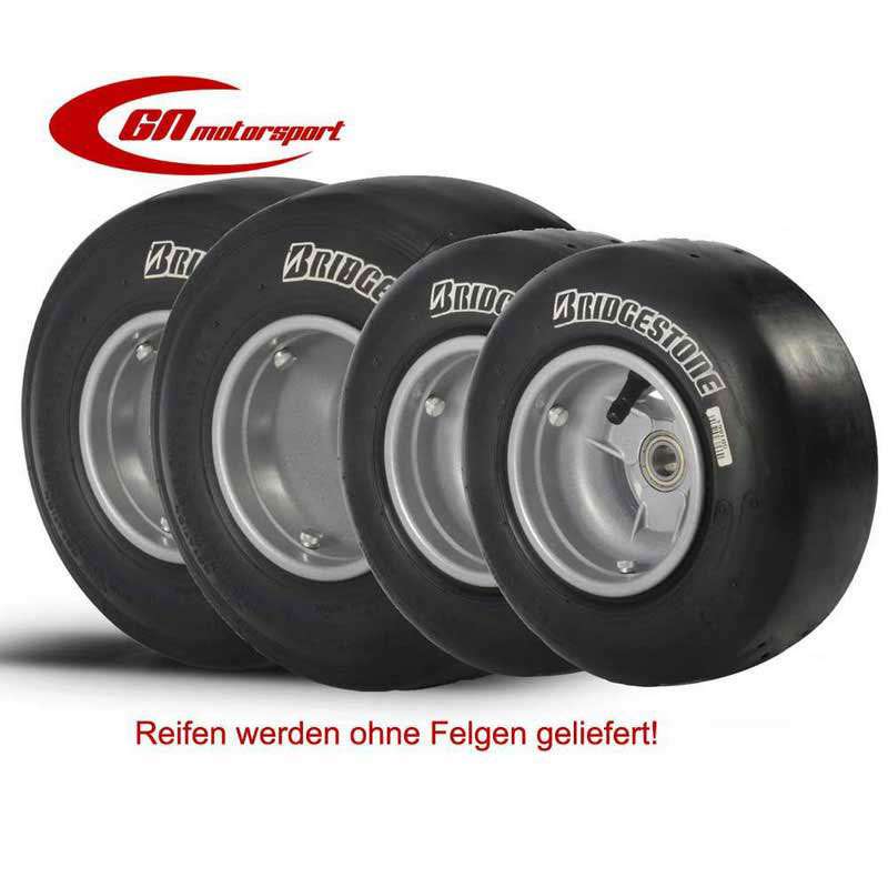 Bridgestone kart tires Slick YJL 2x 4.00/ 2x 5.00 (set = 4 tires) Bambini/Mini